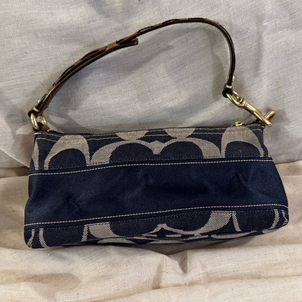 Coach Blue and Tan Women's Bag